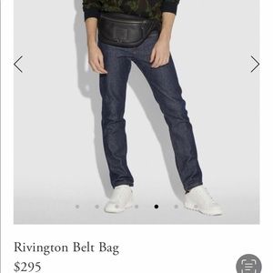 Men’s Coach Rivington Leather Belt Bag